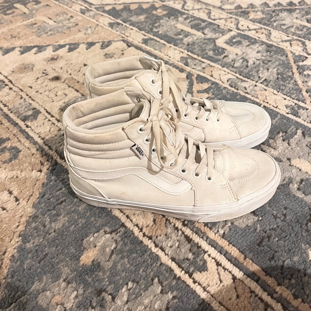 white high top vans
